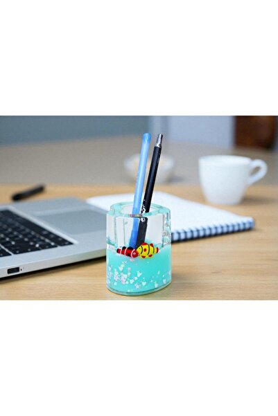 Kuzey Tacı Suport pentru stilou pentru acvariu cu design drăguț de inimă, rea...