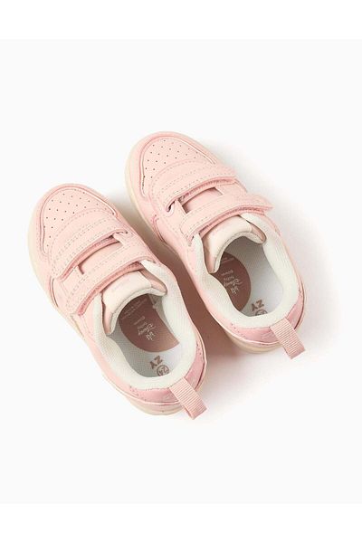 Ziddy Touch-fastening Trainers for Baby Girls 'Bambi', Pink