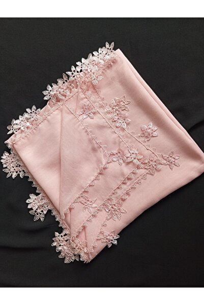 NUMİSTORE İğne oyası pudra renk yazma