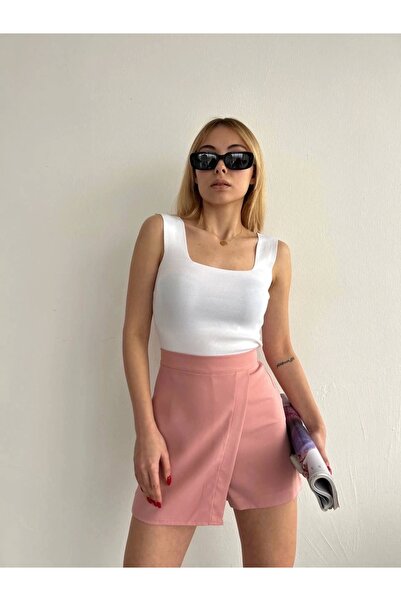 hibiscus Cover Shorts Skirt Powder S208