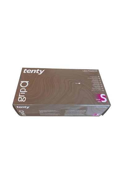 Tenty - Inspection Gloves a Powdered Latex Small 1 Pack of 100