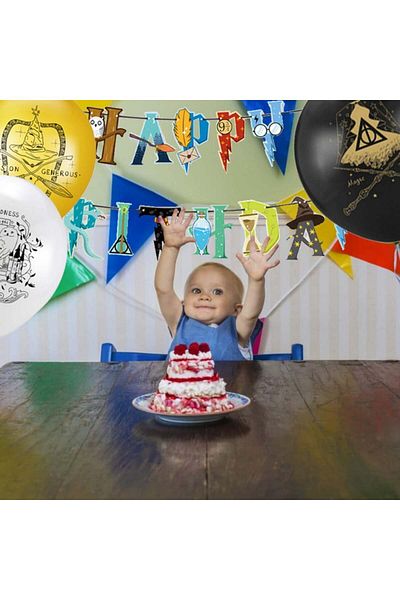 OEM Zswq birthday set, latex/paper, multicolor, 23 pieces