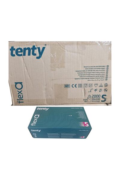 Tenty - Inspection Gloves Flexs a Powder Free Latex Small 100 Pack of 20