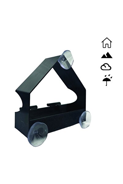 OEM Bird Feeder for Window, Easy to Mount with Suction Cups, for Observing Wild Birds, Black, 150x160 cm