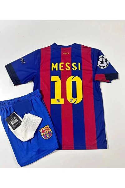 sonvadi Barcelona.2011 Sezon Lionel Messi Retro Çocuk Forma Takımı