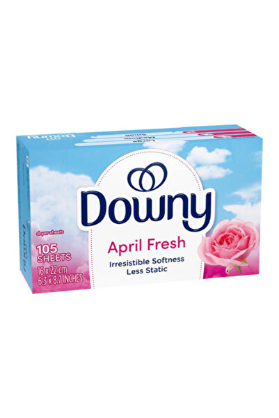 downy مناديل تجفيف منعم الأقمشة برائحة أبريل فريش، 6.3 × 8.7 بوصة