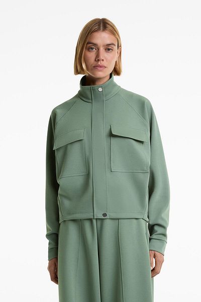 Oysho Piqué jacket with cotton and pockets