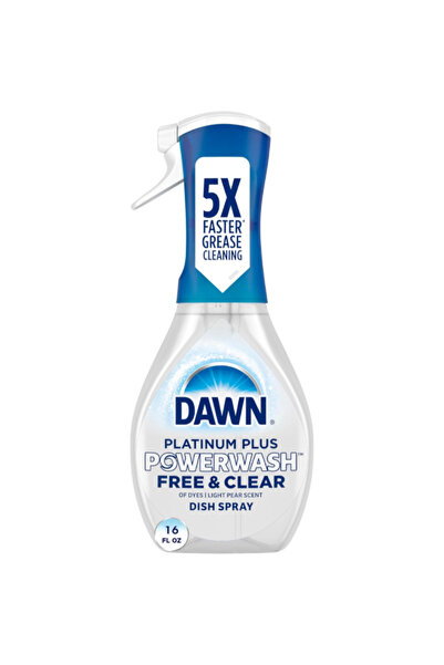 dawn بخاخ غسيل الأطباق بلاتينيوم بلس باور ووش برائحة الكمثرى الخفيفة 473 مل