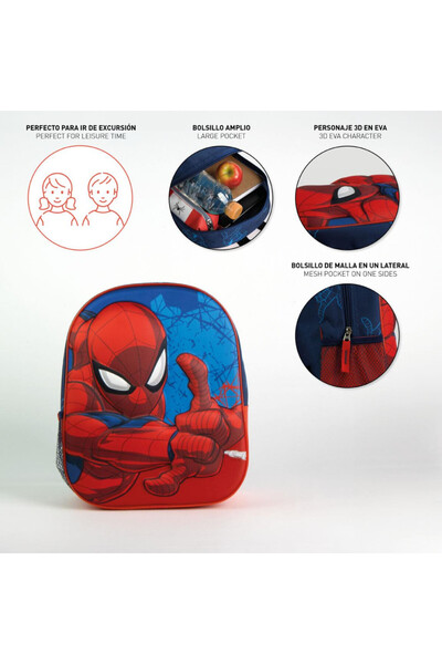SPIDERMAN Web Force 3D Backpack, Bag 31 cm