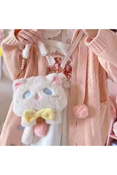 oyuncakçı savaş & europe shop Sailor Moon Sevimli Kuyruklu Kedi Peluş Kol Çan...