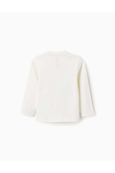 Ziddy Long Sleeve T-shirt for Baby Boys 'Spidey', Light Beige