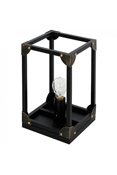 Klausen Lampă de birou Case Tl1 6564, cu întrerupător, 1xE27, neagră, IP20,