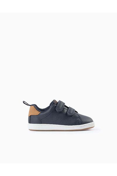 Ziddy Trainers for Baby Boys 'ZY 1996', Dark Blue/Camel