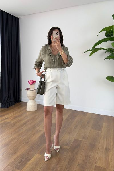 BİRCANÇİL Lune White City Boy Shorts