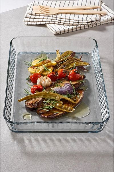 Paşabahçe Borcam 2 Piece Rectangular Borcam - Baking Sheet 2 Sizes