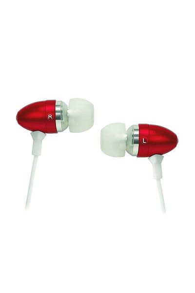 Akyta In-ear headphones with microphone B013, red