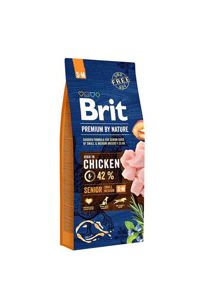 Brit Senior, Small - Medium, dry dog food, 15 kg