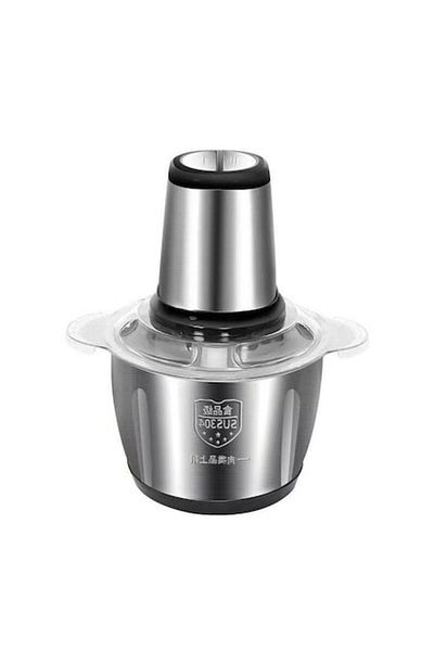 JRH Electric Chopper with 2 Speed Levels, 250W, Stainless Steel Bowl, 2L Capacity, 4 Blades