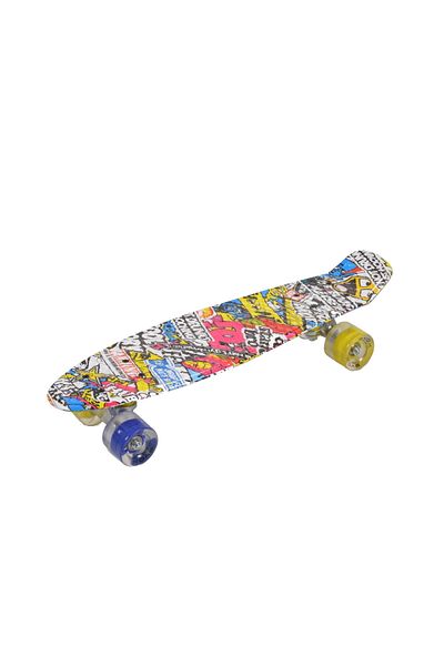 byox Skateboard 56 cm Hipster cu lumini Led