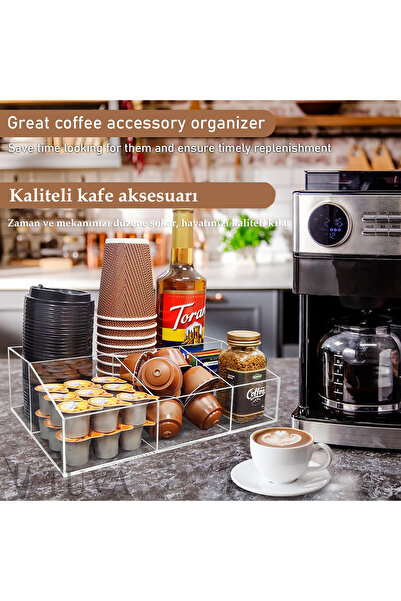 TUVA REKLAM TUVA - Organizator practic și modern multifuncțional cu 5 compartimente |   Acasă Cafenea Restaurant Bucătărie (30x20cm)