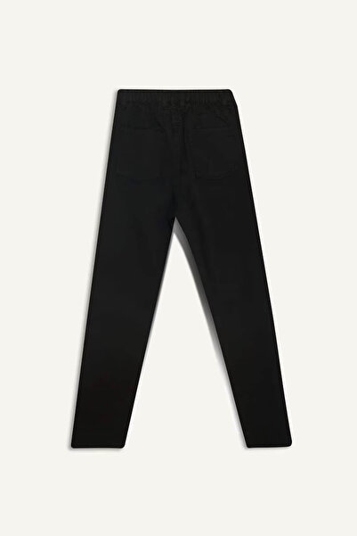 DeFacto Düz Paça Gabardin Okul Siyah Erkek Çocuk Pantolon U3254A6/BK81