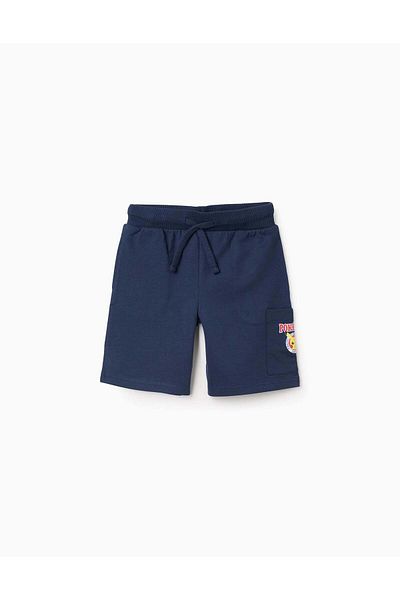 Ziddy Cotton Shorts for Boys 'Pikachu', Dark Blue