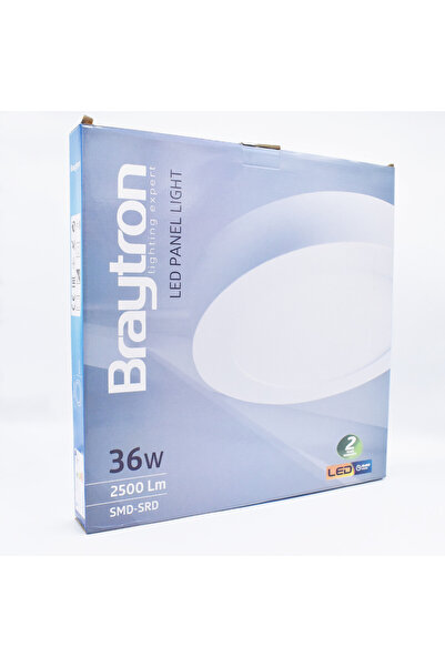 Braytron Spot LED aplicat, 36W, rotund, Braytron, 2500lm, lumină rece (6500K)...