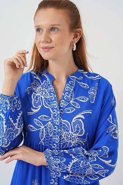 Bigdart Rochie lungă hijab cu model pentru femei 2585 - Saks