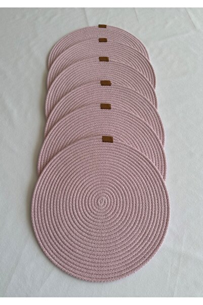 HHKARTS قاعدة أطباق مستديرة من سيرفيس أمريكان، ديكور طاولة سوپلا وردي فاتح 33...