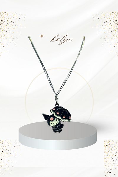 MECH BUTİK Kuromi Umbrella Black Girl Necklace
