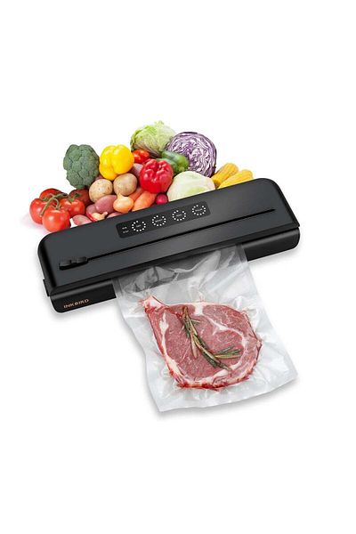 Inkbird Vacuum Sealer Machine IVS-011 with Starter Kit, One-touch Operation, Built-in Cutter, Detach