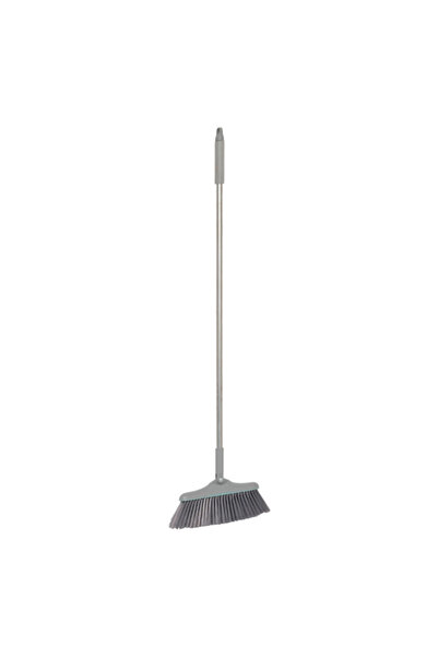 Five Simply Smart Lobby Durable Swivel Broom and Dustpan Set