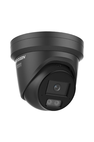 Hikvision Cameră IP 4MP, lentilă 2.8mm, IR 30m, WL 30m ColorVu3, 2xMic, NEGRU - DS-2CD2347G3-LI2UY-2.8mm-NEGRU