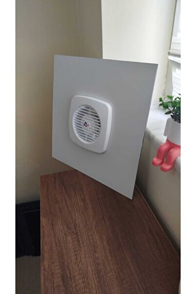 ÇELİK MENFEZ WC-BANYO MENFEZİ ALÜMİNYUM KOMPOZİT FANLI 35X35 BEYAZ Q125 FAN