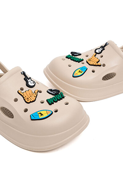 R&B Sand Men's Jibbitz Slingback Clogs