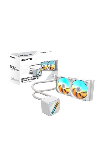 Gigabyte مروحة ألعاب 240 ICE 2x120mm ARGB التبريد السائل لمعالج AMD Intel GP-GME 240I