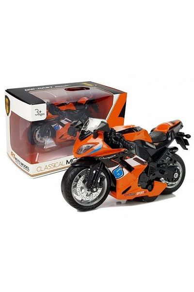 REBELS Sport Motorcycle with Sounds 1:14 Orange