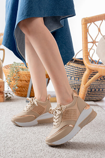 LUPİN SHOES Kadın Bellina Nud Sneaker Spor Ayakkabı