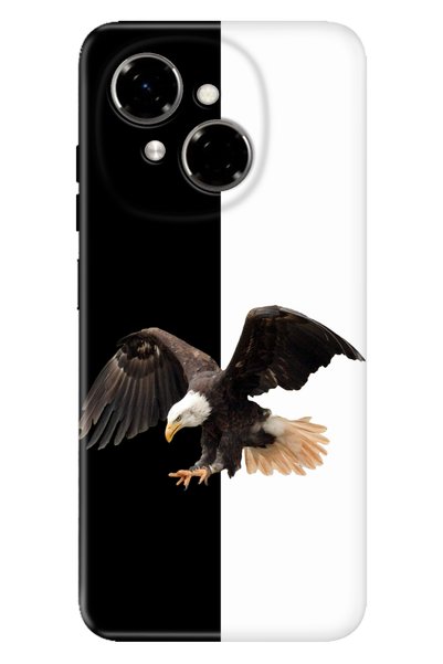TECNO Spark Go 1 2025 6.67" Case Art Silicone Printed Tpu Black with White Parts