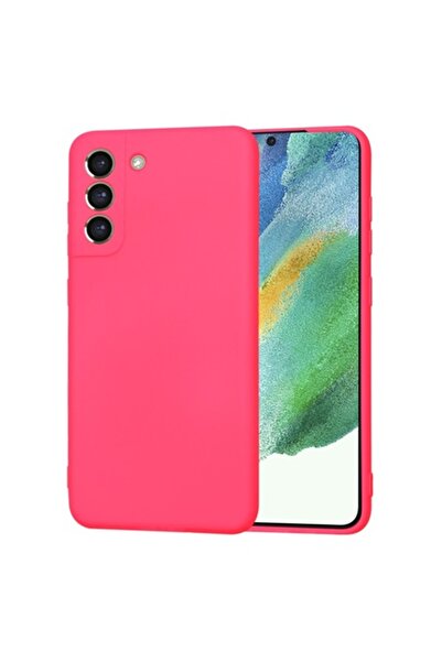 Techsuit Silicone Case for Samsung Galaxy S21 FE 5G (Hot Pink)