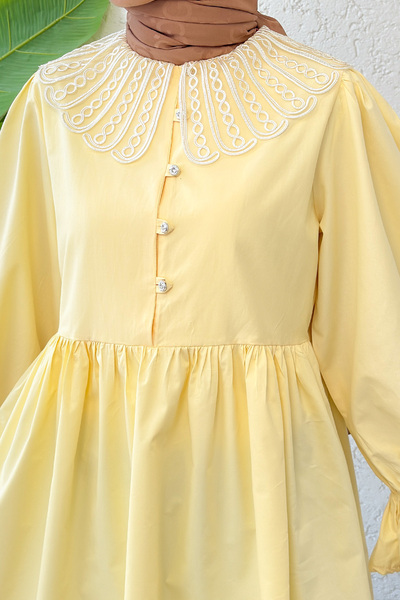 Salih Çelebi Bebe Yaka Tunik 23451 - SARI