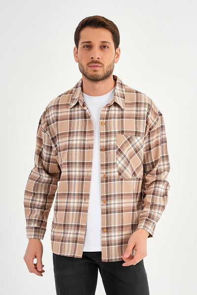 ALEXANDERGARDI Plaid Lumberjack Shirt with Pockets (E23-Zechka)