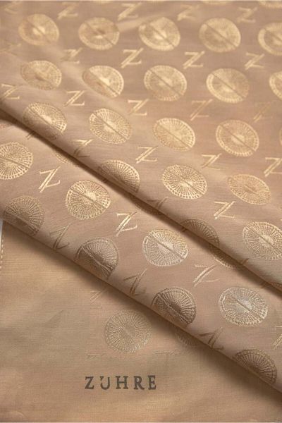 Zühre Camel Z Monogram Scarf 0083
