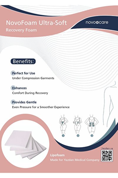 NovoCare رغوة ليبوفوم فائقة النعومة لدعم لطيف وراحة بعد جراحة التجميل