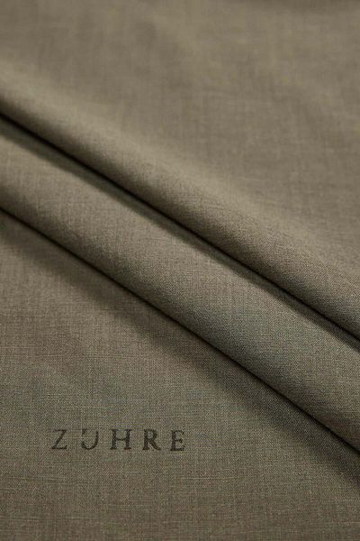 Zühre Khaki Cotton Shawl 0012