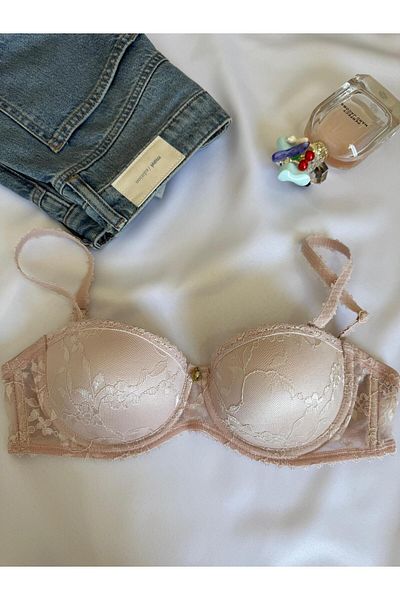 ENDAMIM Lace Bra with Unpadded Support - 7001