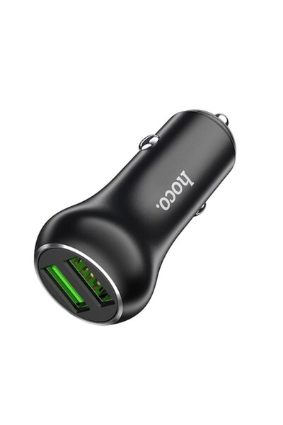 Hoco Încărcător auto pentru telefon 2xUSB 36W Z37, negru