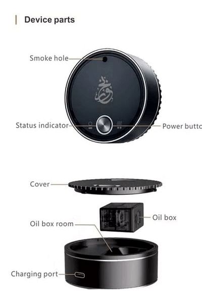 Bukhoor Aromatic Incense Burner gold