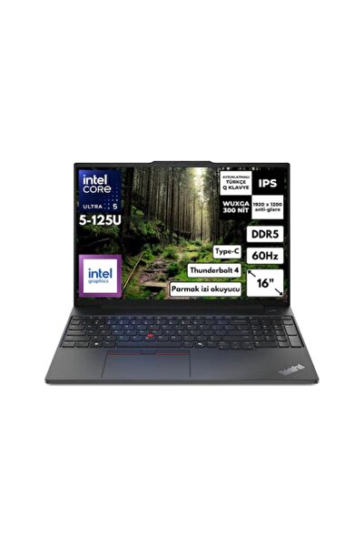 LENOVO THİNKPAD E16 G2 Ultra U5 125U 16 GB RAM 512 GB SSD 16''WİNDOWS 11 PRO