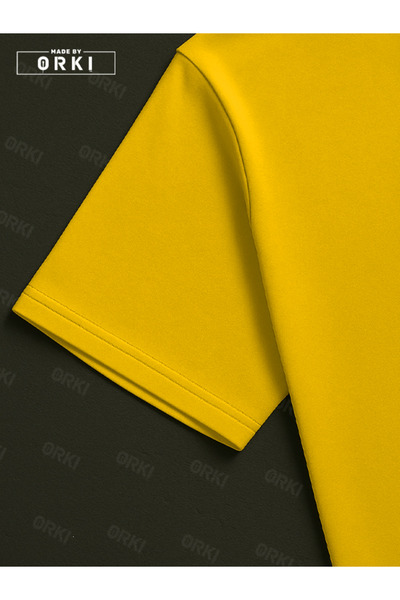 EFFRENATU Orki Trust Issue – Oversize Men's Streetwear Yellow T-Shirt & White Shorts Set